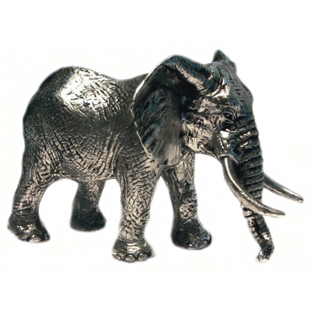 Éléphant miniature en étain