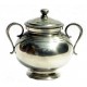 Pewter sugar bowl