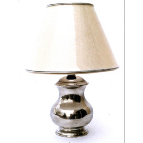 Pewter electric lamp