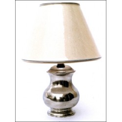 Pewter electric lamp