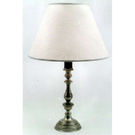 Pewter electric lamp