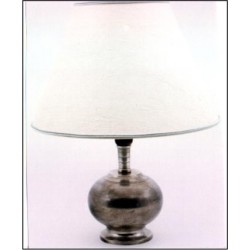 Pewter electric lamp