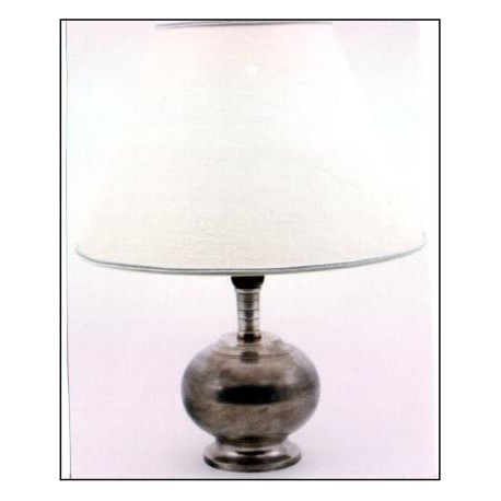 Pewter electric lamp