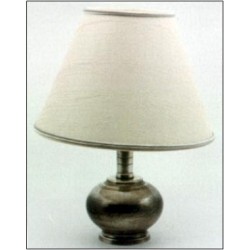 Pewter electric lamp