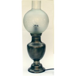 Pewter electric lamp