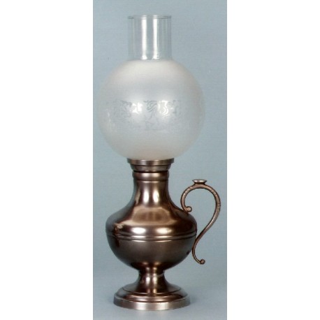 Lampe électrique en étain