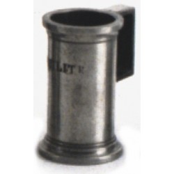 Pewter normalised measuring jug "Deciliter"