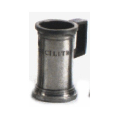 Pewter normalised measuring jug "Half Deciliter"