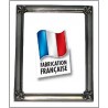 Pewter medium photo frame with fleur-de-lis decor