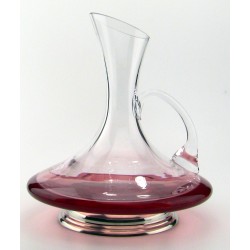 Decanter with pewter base