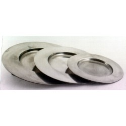 Pewter plate diam. 32cm