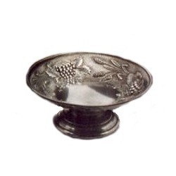 Medium pewter fruit bowl