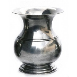 Small plain pewter vase