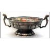 Pewter oval bowl