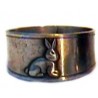 Pewter rabbit napkin ring