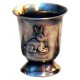 Pewter rabbit goblet