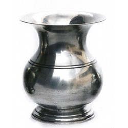 Extra large plain pewter vase