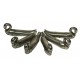 Pewter swan knife holders