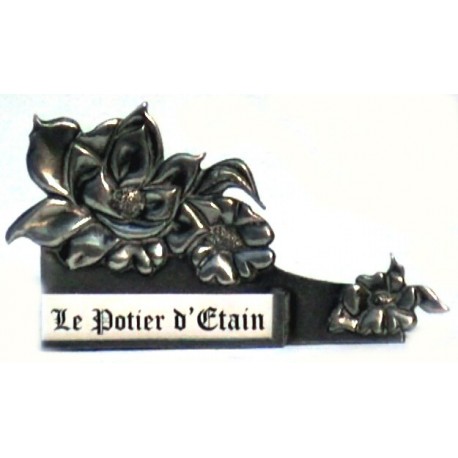 Pewter name carrier