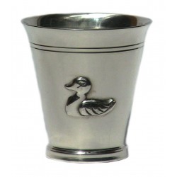 Pewter duck goblet