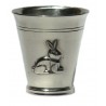 Pewter rabbit goblet