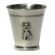 Pewter cat goblet