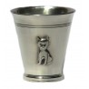 Pewter cat goblet