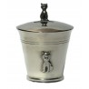 Pewter cat money box