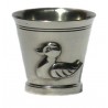 Pewter duck egg cup