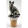 Sitting cat wine cork