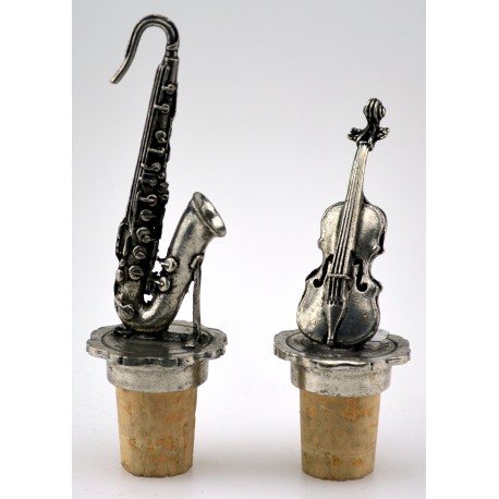 Set of 2 "music" wine corks