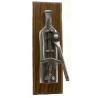 Wall cork screw "wine bottle"